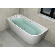 Ванна Ceruttispa Ami CT10090 170х75, овальная, белый глянцевый, акрил, угловая