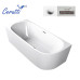 Ванна Ceruttispa Ami CT10090 170х75, овальная, белый глянцевый, акрил, угловая