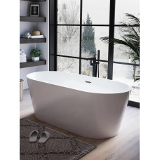 Ванна Ceruttispa Resia CT10302 150х75, овальная, белый глянцевый, акрил, отдельностоящая