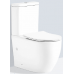 Унитаз Ceruttispa Vince CT10373 63х35, Напольный, Безободковый, Круглая, Белый, Керамика
