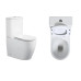 Унитаз Ceruttispa Vince CT10373 63х35, Напольный, Безободковый, Круглая, Белый, Керамика