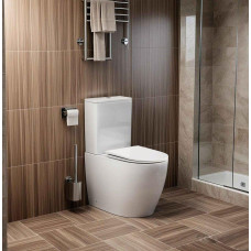 Унитаз Ceruttispa Vince CT10373 63х35, Напольный, Безободковый, Круглая, Белый, Керамика