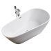 Ванна Ceruttispa Mimi CT10503 170х80, овальная, белый глянцевый, акрил, отдельностоящая