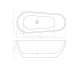 Ванна Ceruttispa Mimi CT10503 170х80, овальная, белый глянцевый, акрил, отдельностоящая
