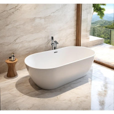 Ванна Ceruttispa Skye CT10513 170х75, овальная, белый глянцевый, акрил, отдельностоящая