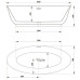 Ванна Ceruttispa Greta CT10516 170х80, овальная, белый глянцевый, акрил, отдельностоящая