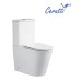 Унитаз Ceruttispa Piera CT10560 63х35, Напольный, Безободковый, Овальная, Белый, Керамика