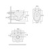 Унитаз Ceruttispa Orlter CT10572 49х36, Подвесной, Безободковый, Овальная, Белый, Керамика