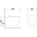Унитаз Ceruttispa Argentera CT10590 58,5х36, Подвесной, Безободковый, Овальная, Белый, Керамика Унитаз Ceruttispa Argentera CT10590 58,5х36, Подвесной, Безободковый, Овальная, Белый, Керамика