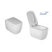 Унитаз Ceruttispa Romina CT10613 52х34,5, Подвесной, Безободковый, Прямоугольная, Белый, Керамика