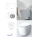 Унитаз Ceruttispa Luigi Aria CT11101 49х37, Подвесной, Безободковый, Овальная, Белый, Керамика