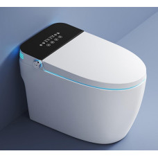 Унитаз Ceruttispa Ezio CT11168 68х40, Безободковый, Овальная, Белый, Белый, черный, Керамика