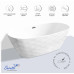Ванна Ceruttispa CT11230 170х75, овальная, белый глянцевый, акрил, отдельностоящая