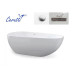 Ванна Ceruttispa CT11289 150х75, овальная, белый глянцевый, акрил, отдельностоящая Ванна Ceruttispa CT11289 150х75, овальная, белый глянцевый, акрил, отдельностоящая