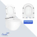 Унитаз Ceruttispa CT11388 49х33,5, Подвесной, Безободковый, Округлая, Белый, Керамика