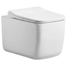 Унитаз Ceruttispa CT12033 49х37, Подвесной, Безободковый, Белый, Керамика