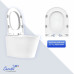 Унитаз Ceruttispa CT12148 52х35,5, Подвесной, Безободковый, Округлая, Белый, Керамика Унитаз Ceruttispa CT12148 52х35,5, Подвесной, Безободковый, Округлая, Белый, Керамика