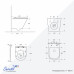 Унитаз Ceruttispa CT12148 52х35,5, Подвесной, Безободковый, Округлая, Белый, Керамика Унитаз Ceruttispa CT12148 52х35,5, Подвесной, Безободковый, Округлая, Белый, Керамика