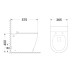 Унитаз Ceruttispa Barbaria Pulse CT7264 57,5х36,5, Безободковый, Овальная, Белый, Сантехнический фарфор Унитаз Ceruttispa Barbaria Pulse CT7264 57,5х36,5, Безободковый, Овальная, Белый, Сантехнический фарфор