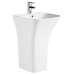Раковина Ceruttispa Luca CT7283 45х43,5, На пьедестале, Прямоугольная, Белый, Керамика Раковина Ceruttispa Luca CT7283 45х43,5, На пьедестале, Прямоугольная, Белый, Керамика