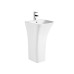 Раковина Ceruttispa Luca CT7283 45х43,5, На пьедестале, Прямоугольная, Белый, Керамика Раковина Ceruttispa Luca CT7283 45х43,5, На пьедестале, Прямоугольная, Белый, Керамика