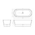 Ванна Ceruttispa Resia CT7388 168х73, овальная, белый глянцевый, акрил, отдельностоящая Ванна Ceruttispa Resia CT7388 168х73, овальная, белый глянцевый, акрил, отдельностоящая
