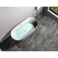 Ванна Ceruttispa Resia CT7388 168х73, овальная, белый глянцевый, акрил, отдельностоящая