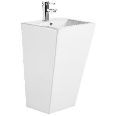 Раковина Ceruttispa Vito CT7663 44х38, На пьедестале, Прямоугольная, Белый, Керамика