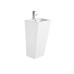 Раковина Ceruttispa Vito CT7663 44х38, На пьедестале, Прямоугольная, Белый, Керамика Раковина Ceruttispa Vito CT7663 44х38, На пьедестале, Прямоугольная, Белый, Керамика