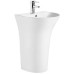 Раковина Ceruttispa Simona CT7832 48х42, На пьедестале, Полукруглая, Белый, Керамика