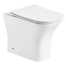 Унитаз Ceruttispa Vettore CT7841 52х34, Напольный, Безободковый, Прямоугольная, Белый, Керамика