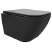 Унитаз Ceruttispa Mimi CT8920 51х35, Подвесной, Безободковый, Прямоугольная, Черный матовый, Керамика Унитаз Ceruttispa Mimi CT8920 51х35, Подвесной, Безободковый, Прямоугольная, Черный матовый, Керамика