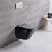 Унитаз Ceruttispa Sella CT9160 49х36, Подвесной, Безободковый, Овальная, Черный матовый, Керамика