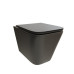 Унитаз Ceruttispa Maiella CT9163 50х35, Подвесной, Безободковый, Прямоугольная, Черный матовый, Керамика Унитаз Ceruttispa Maiella CT9163 50х35, Подвесной, Безободковый, Прямоугольная, Черный матовый, Керамика