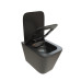 Унитаз Ceruttispa Maiella CT9163 50х35, Подвесной, Безободковый, Прямоугольная, Черный матовый, Керамика Унитаз Ceruttispa Maiella CT9163 50х35, Подвесной, Безободковый, Прямоугольная, Черный матовый, Керамика