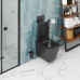 Унитаз Ceruttispa Maiella CT9163 50х35, Подвесной, Безободковый, Прямоугольная, Черный матовый, Керамика Унитаз Ceruttispa Maiella CT9163 50х35, Подвесной, Безободковый, Прямоугольная, Черный матовый, Керамика