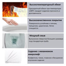 Унитаз Ceruttispa Maiella CT9164 50х35, Подвесной, Безободковый, Прямоугольная, Белый матовый, Керамика