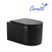 Унитаз Ceruttispa Tanaro CT9238 49х36,5, Подвесной, Безободковый, Овальная, Черный матовый, Керамика Унитаз Ceruttispa Tanaro CT9238 49х36,5, Подвесной, Безободковый, Овальная, Черный матовый, Керамика