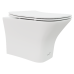 Унитаз Ceruttispa Vettore CT9242 48х34, Подвесной, Безободковый, Прямоугольная, Белый матовый, Керамика