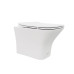 Унитаз Ceruttispa Vettore CT9242 48х34, Подвесной, Безободковый, Прямоугольная, Белый матовый, Керамика