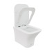 Унитаз Ceruttispa Vettore CT9242 48х34, Подвесной, Безободковый, Прямоугольная, Белый матовый, Керамика