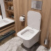 Унитаз Ceruttispa Vettore CT9242 48х34, Подвесной, Безободковый, Прямоугольная, Белый матовый, Керамика