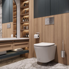 Унитаз Ceruttispa Adige CT9245 49х36, Подвесной, Безободковый, Овальная, Белый матовый, Керамика