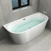 Ванна Ceruttispa Vettore CT9345 170х75, овальная, белый глянцевый, акрил, пристенная Ванна Ceruttispa Vettore CT9345 170х75, овальная, белый глянцевый, акрил, пристенная