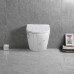 Унитаз Ceruttispa Sella CT9532 49х37, Подвесной, Безободковый, Овальная, Белый матовый, Мрамор белый матовый, Керамика