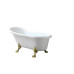Ванна Ceruttispa Classic CT9667 157х77, Овальная, Белый, Акрил, Белый глянец, без смесителя!