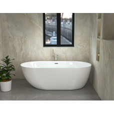Ванна Ceruttispa Como CT9900 150х75, овальная, белый глянцевый, акрил, отдельностоящая