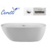 Ванна Ceruttispa Como CT9901 160х75, Овальная, Белый, Акрил