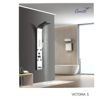 Душевая панель Ceruttispa Victoria СТ9976 150х220, Настенный, Серый, Нержавеющая сталь