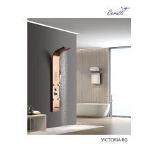 Душевая панель Ceruttispa Victoria СТ9977 150х220, Настенный, Розовое золото, Нержавеющая сталь